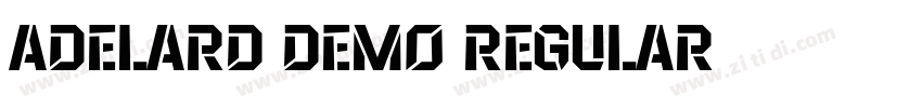 Adelard Demo Regular字体转换